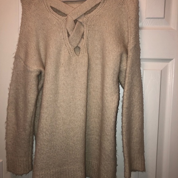 Cream Oversized Sweater - Picture 2 of 2
